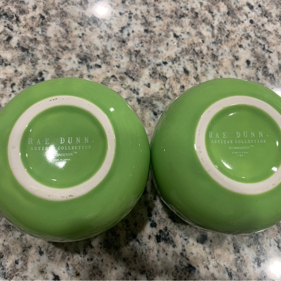 Two Rae Dunn GOOD CHIVES ONLY Mini Bowl Artisan Collection By Magenta - Picture 7 of 12